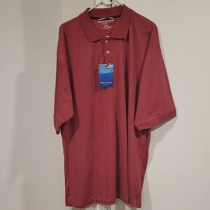Nautica Men's Polo Shirt in Rich Burgundy